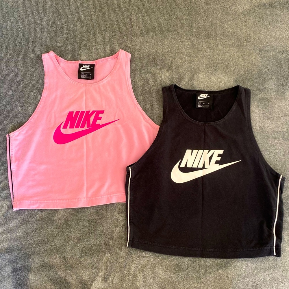Nike Cropped Tank Tops (two)